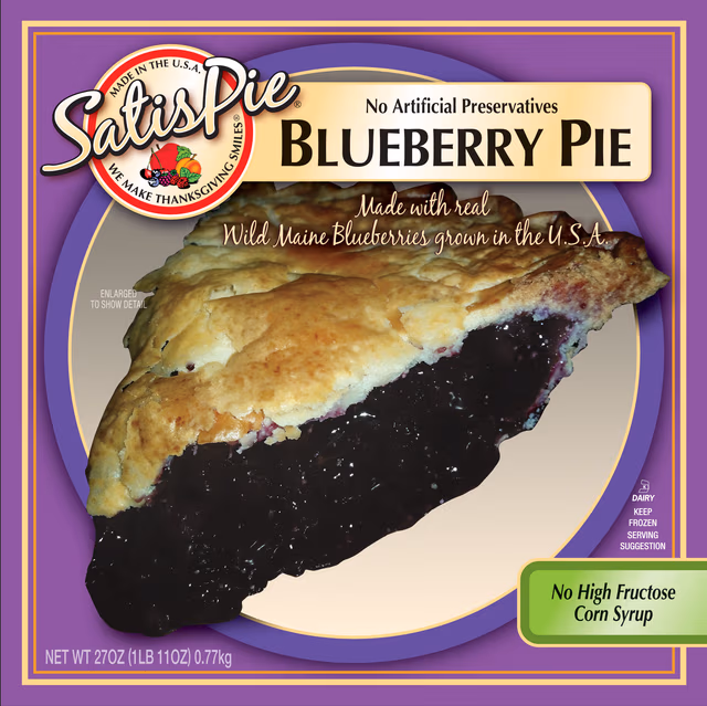 Blueberry Pie - Handcrafted artisan pie made with premium ingredients